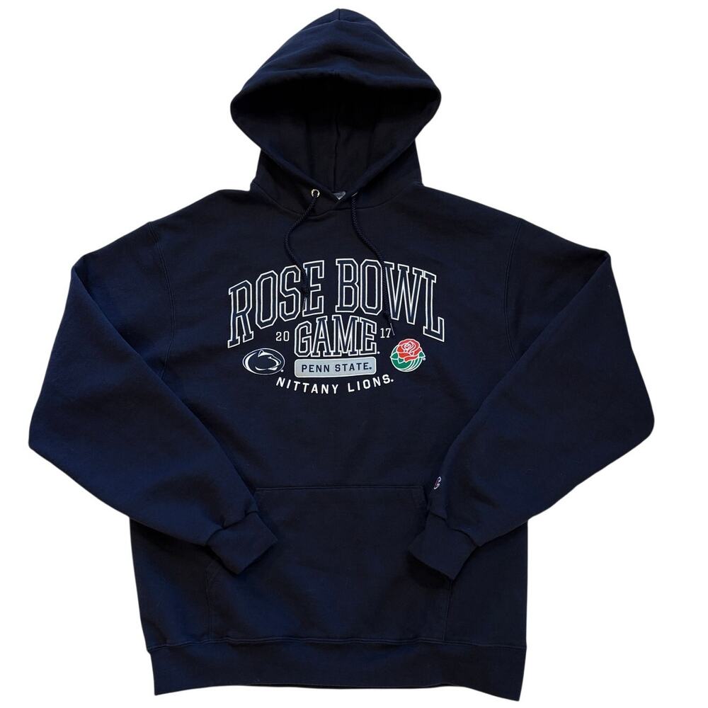Champion Penn State Rose Bowl Sweatshirt Mens Large Blue Hoodie 2017 Football